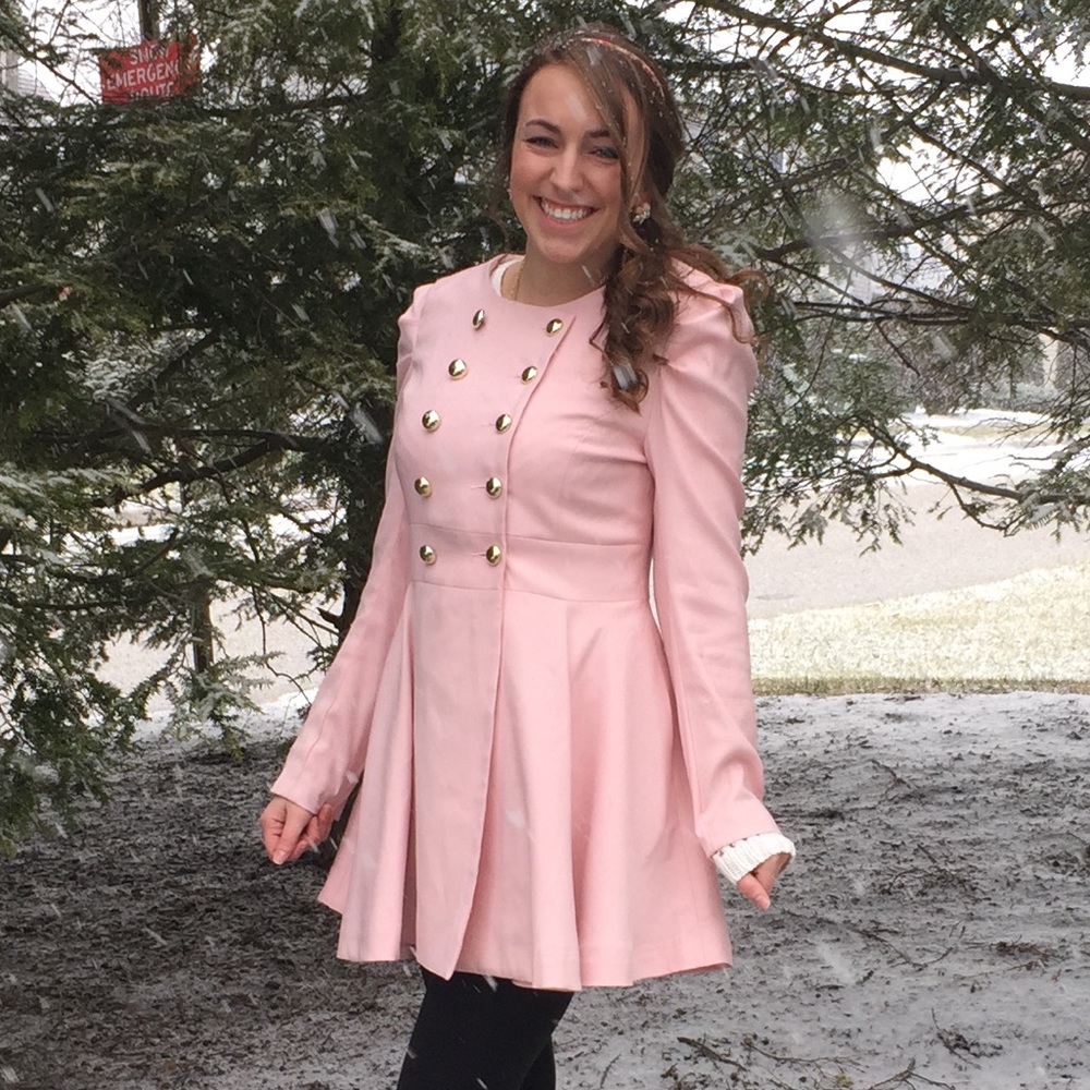 Pink Buttoned Boutique Jacket